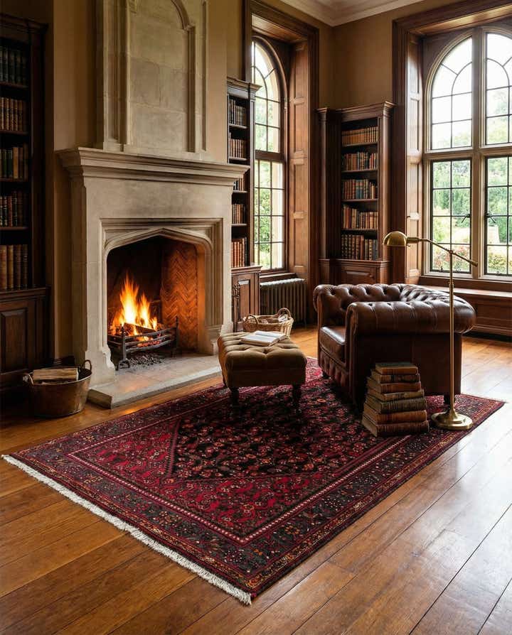 4' 4 x 7' 7 Zandjan Rug