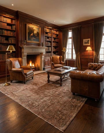 9' 7 x 12' 8 Vintage Royal Wool Rug