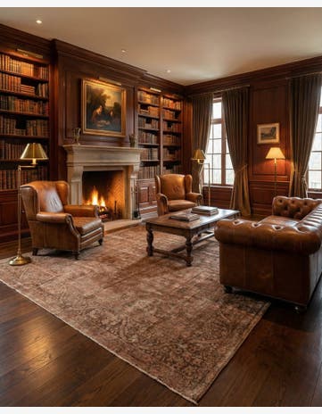 9' 7 x 12' 8 Vintage Royal Wool Rug