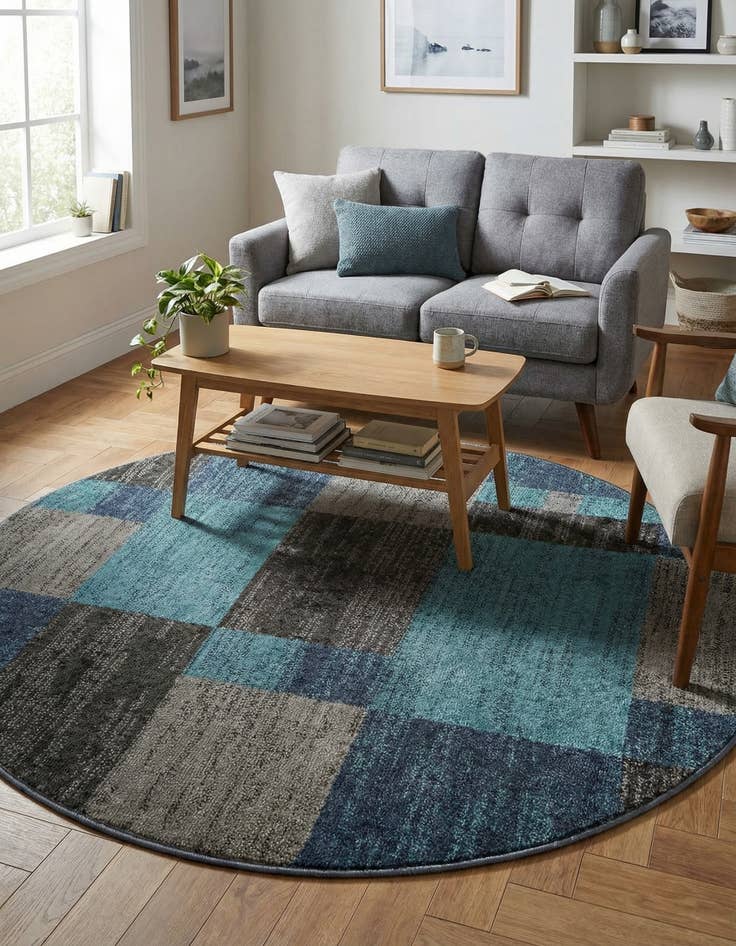 Detail image of  4' 1 x 4' 1 Equinox Round Rug