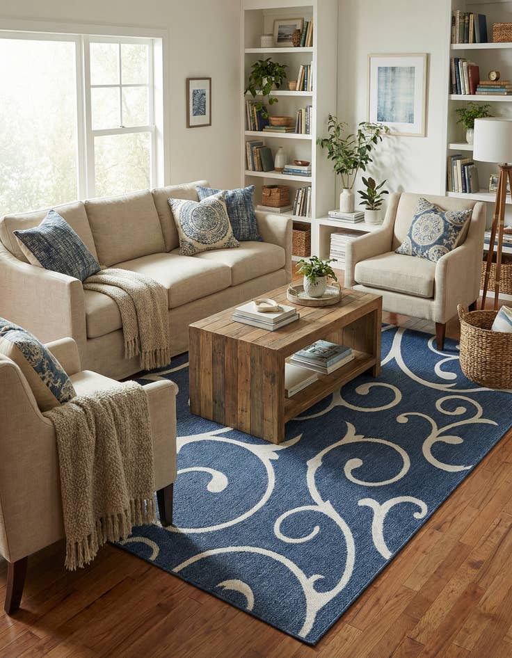 Detail image of 6' 4 x 9' Georgia Rug