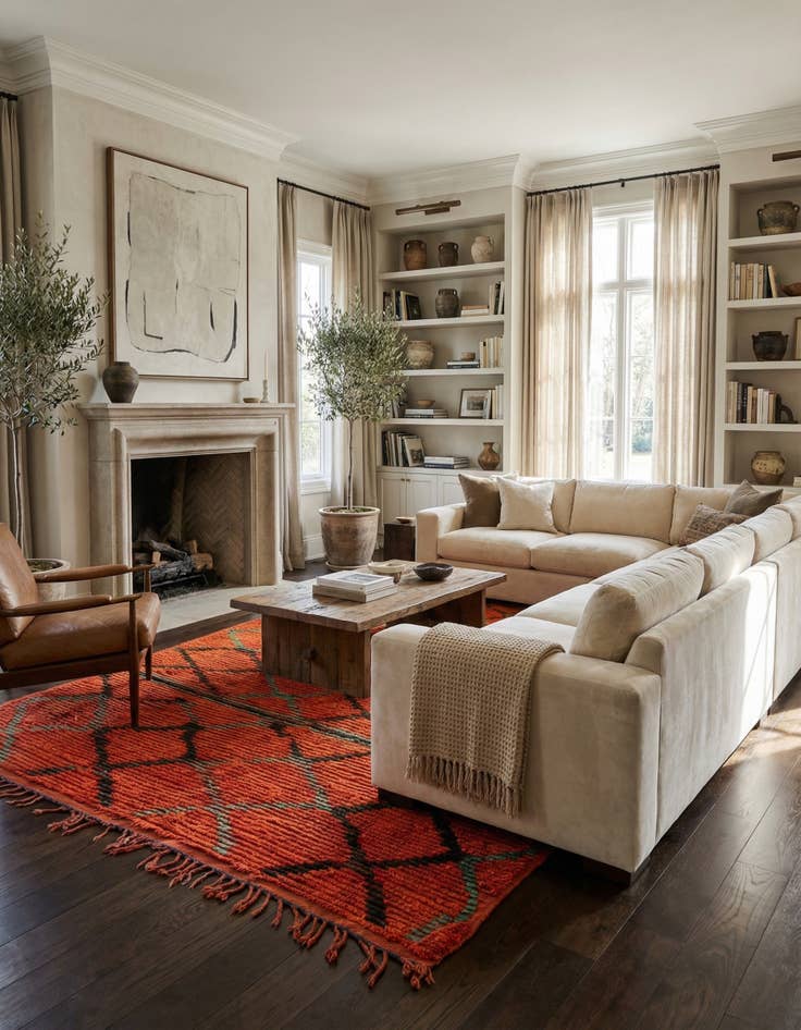 Detail image of 5' 4 x 11' 2 Berber Rug