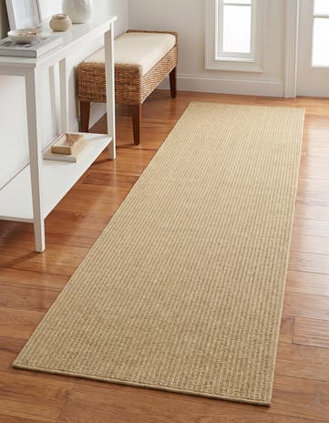2' x 8' Monochromatic Bouclee Runner Rug
