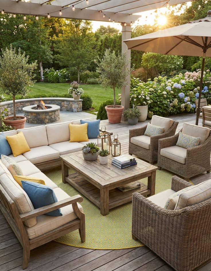 Detail image of 13' x 13'  Washable Jill Zarin Costa Rica Indoor / Outdoor Round Rug