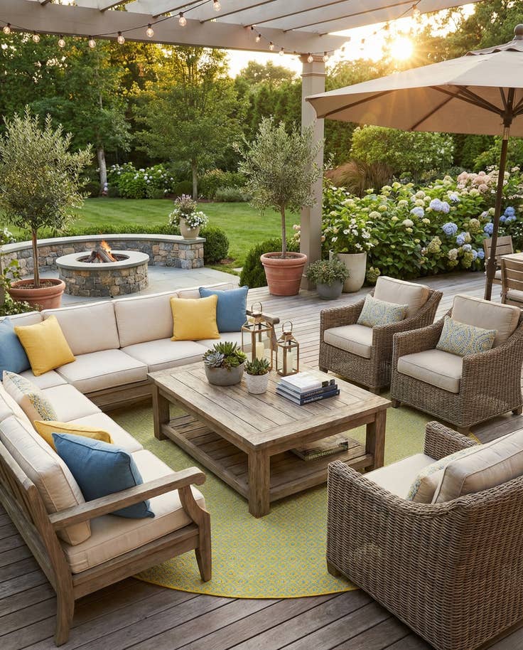 Detail image of 13' x 13' Easy-Clean Jill Zarin Costa Rica Indoor / Outdoor Round Rug