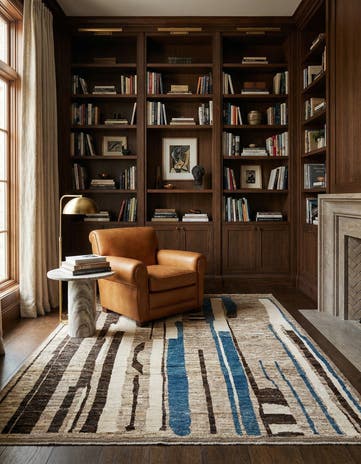 9' 1 x 12' 2 Hand Knotted Beni Marok Rug