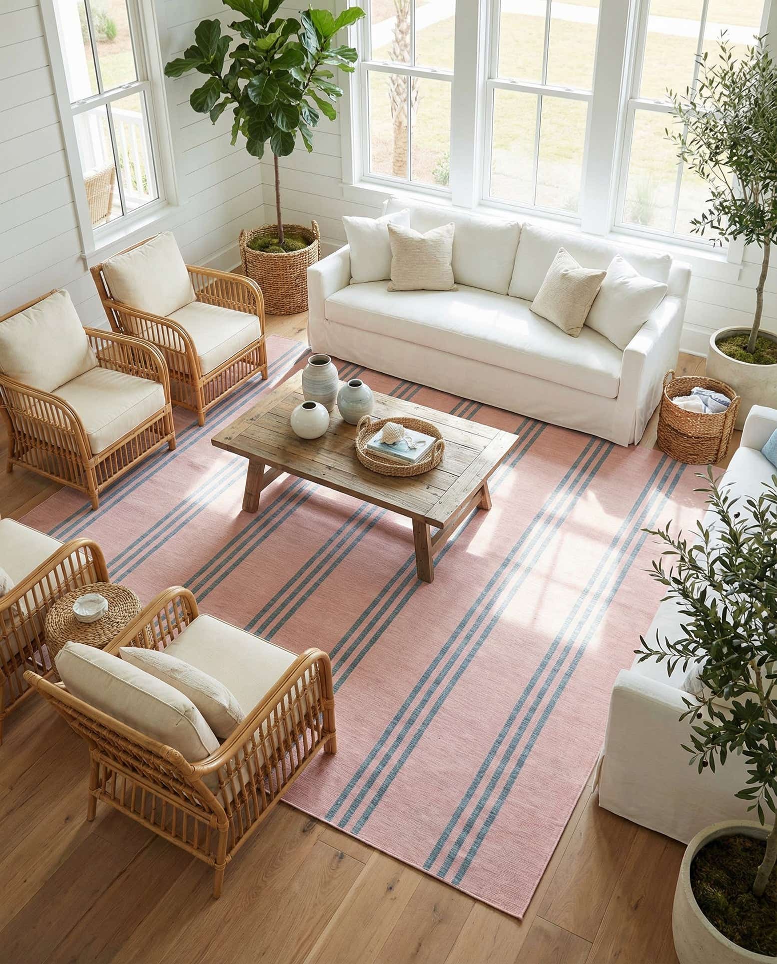 13' x 13' Easy-Clean Jill Zarin Anguilla Indoor / Outdoor Square Rug