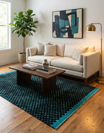 5' 2 x 8' 2 Hand Knotted Darya Wool Rug