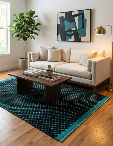 5' 2 x 8' 2 Hand Knotted Darya Wool Rug