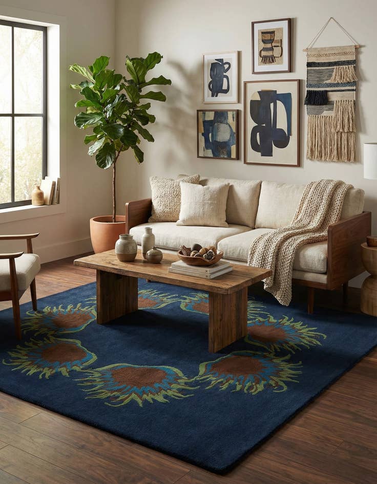 Detail image of 7' 7 x 7' 7 Luna Square Rug