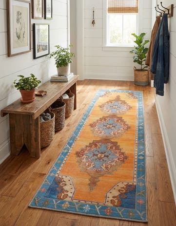 2' x 7' 10 Washable Timeless Runner Rug