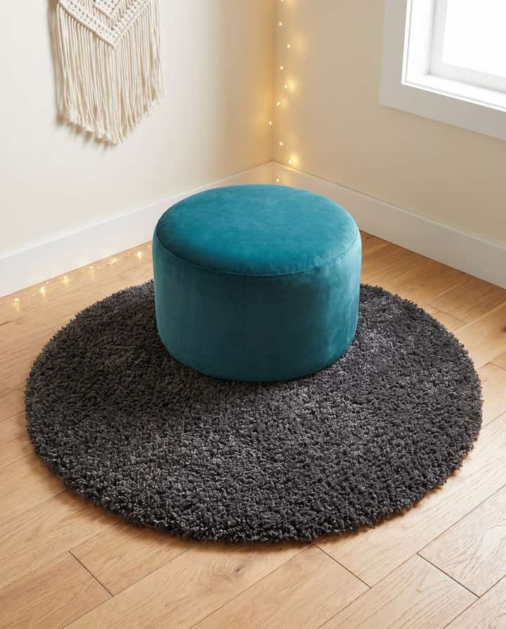 3' x 3' Zermatt Shag Round Rug