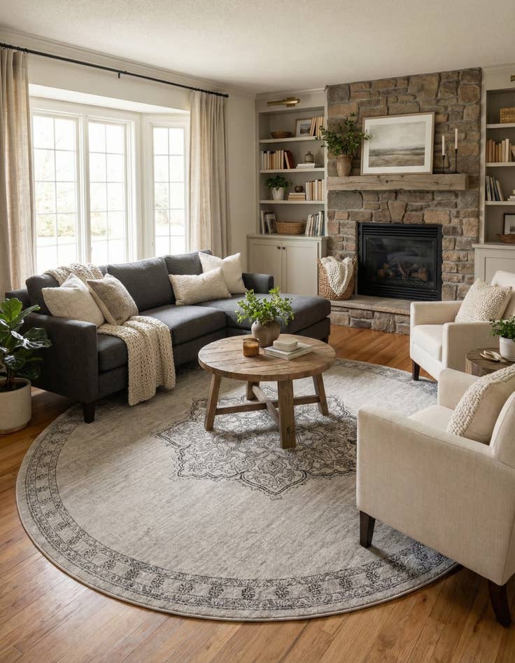 Detail image of  12' x 12' Nyla Round Rug