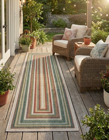 2' 7 x 10' Easy-Clean Baja Indoor / Outdoor Runner Rug