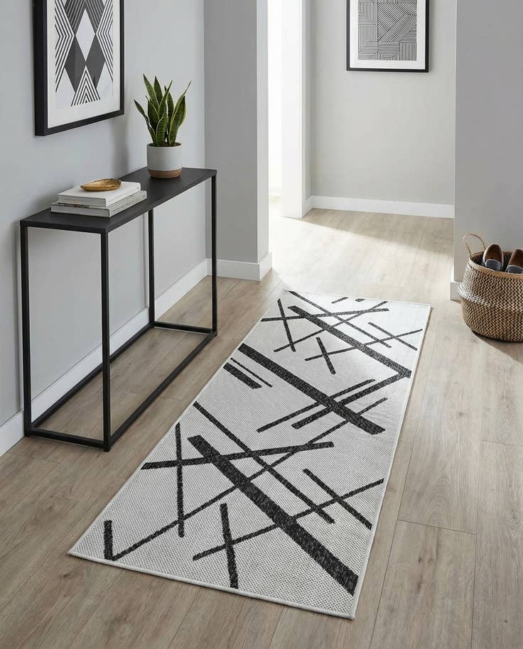 Detail image of 2' x 5' 3 Easy-Clean Modern Indoor / Outdoor Runner Rug