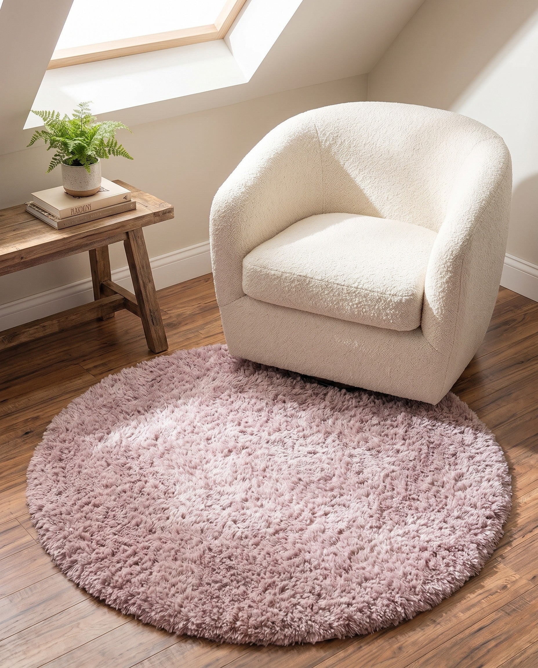 4' x 4' Infinity Shag Round Rug