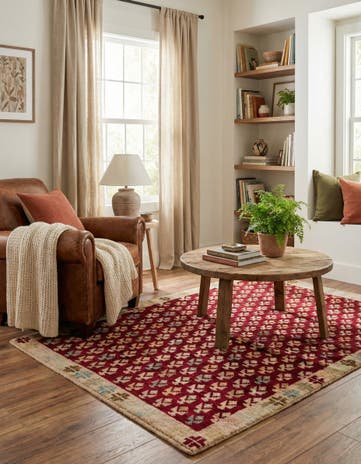 4' 2 x 6' 2 Hand Knotted Balouch Wool Rug