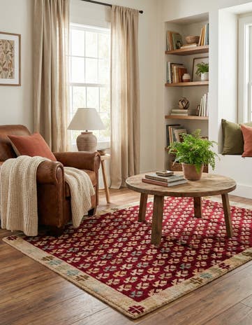 4' 2 x 6' 2 Hand Knotted Balouch Wool Rug
