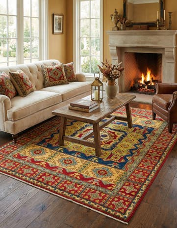 5' x 6' 8 Hand Knotted Kazak Rug