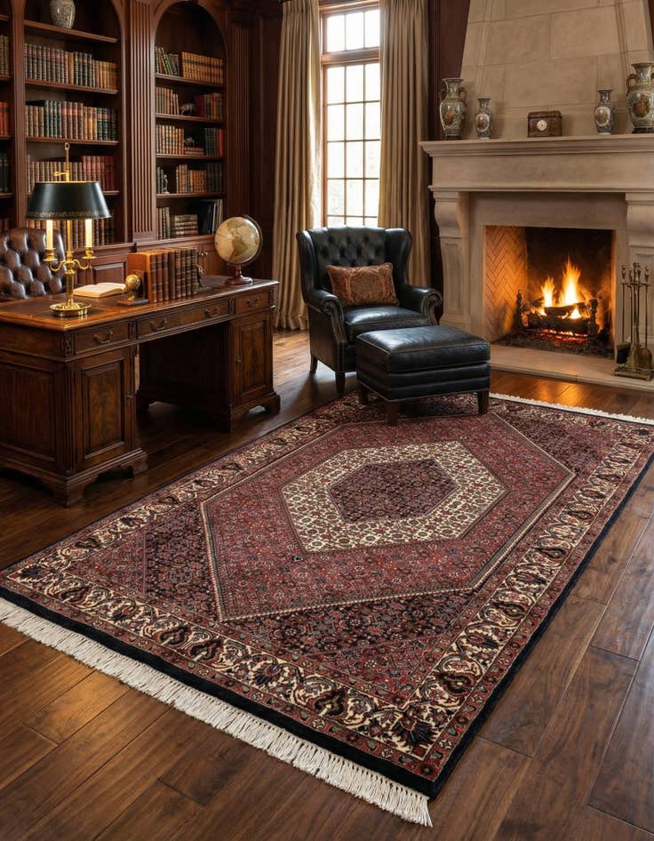 Detail image of 3' 7 x 5' 11 Bidjar Wool Rug