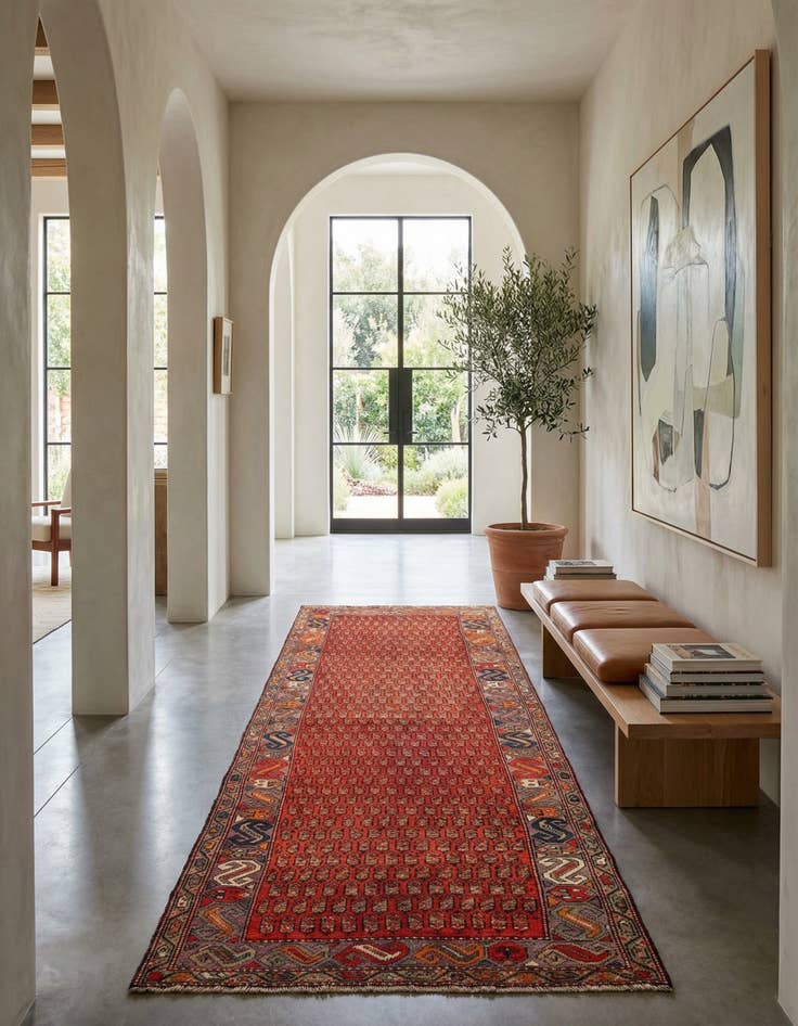 Detail image of 3' 5 x 10' Malayer Rug