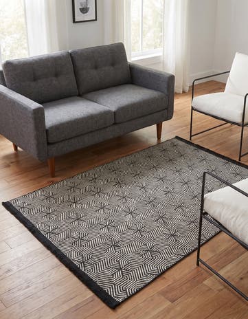 Black and White Milano Rug