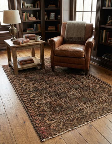 2' 9 x 4' 9 Hand Knotted Ultra Vintage Persian Wool Rug