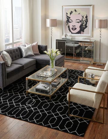 10' x 13' Marilyn Monroe™ Glam Trellis Rug