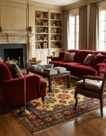 5' x 7' Hand Knotted Kazak Rug