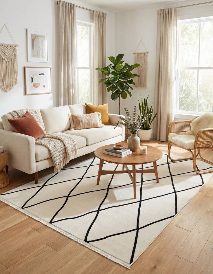 Detail image of 6' 1 x 9' Milano Rug