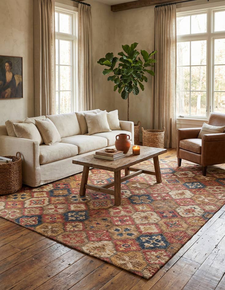 Detail image of 9' x 12'  Hand Woven Kala Handwoven Jute Rug