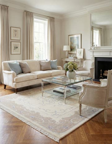 6' 7 x 9' 9 Hand Knotted Darya Wool Rug