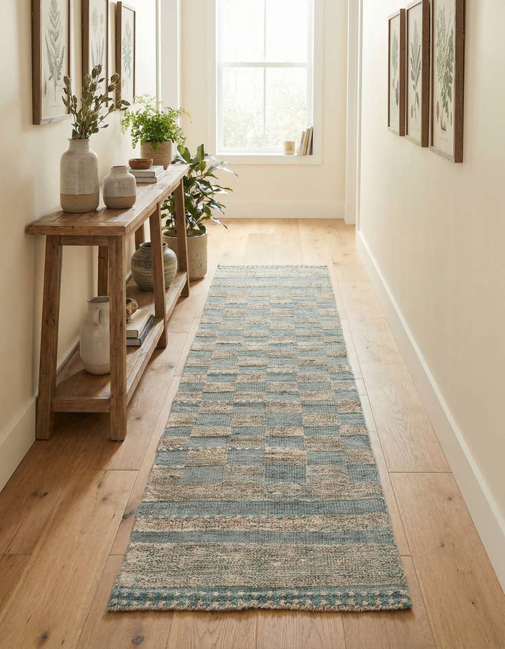 Detail image of 2' 2 x 10' 3  Hand Knotted Moroccan Wool Runner Rug