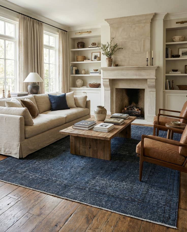 Detail image of 6' 6 x 8' 10 Hand Knotted Ultra Vintage Persian Wool Rug