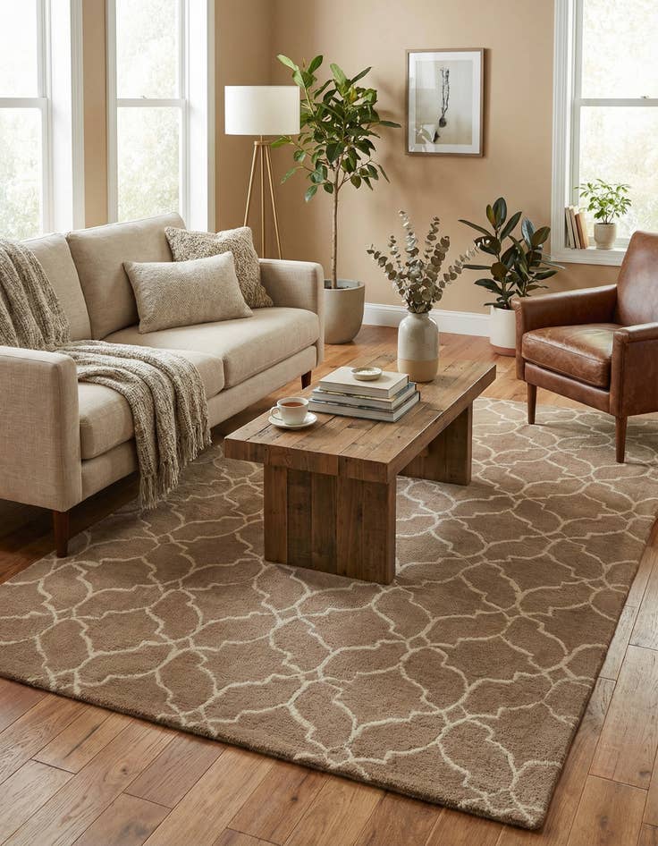 Detail image of  5' x 8' Luna Wool Rug