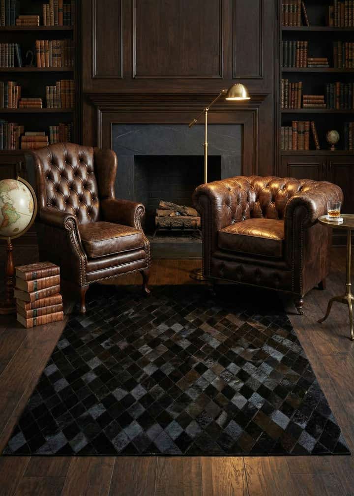 5' 2 x 8' Cowhide Stocks Rug