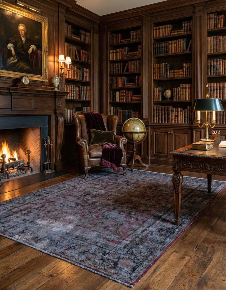 Detail image of  7' 10 x 10' 10  Hand Knotted Ultra Vintage Persian Wool Rug