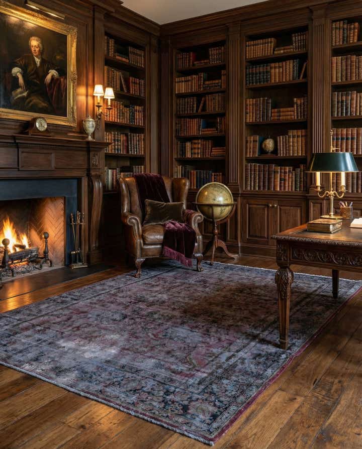 7' 10 x 10' 10 Hand Knotted Ultra Vintage Persian Wool Rug