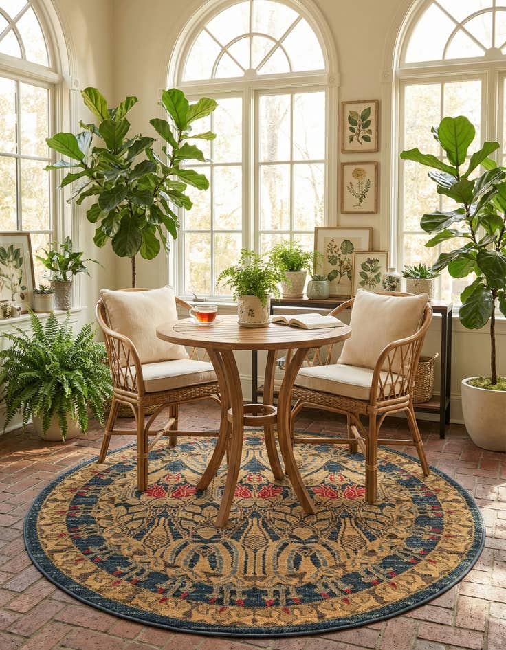 Detail image of 3' x 3' Kensington Round Rug