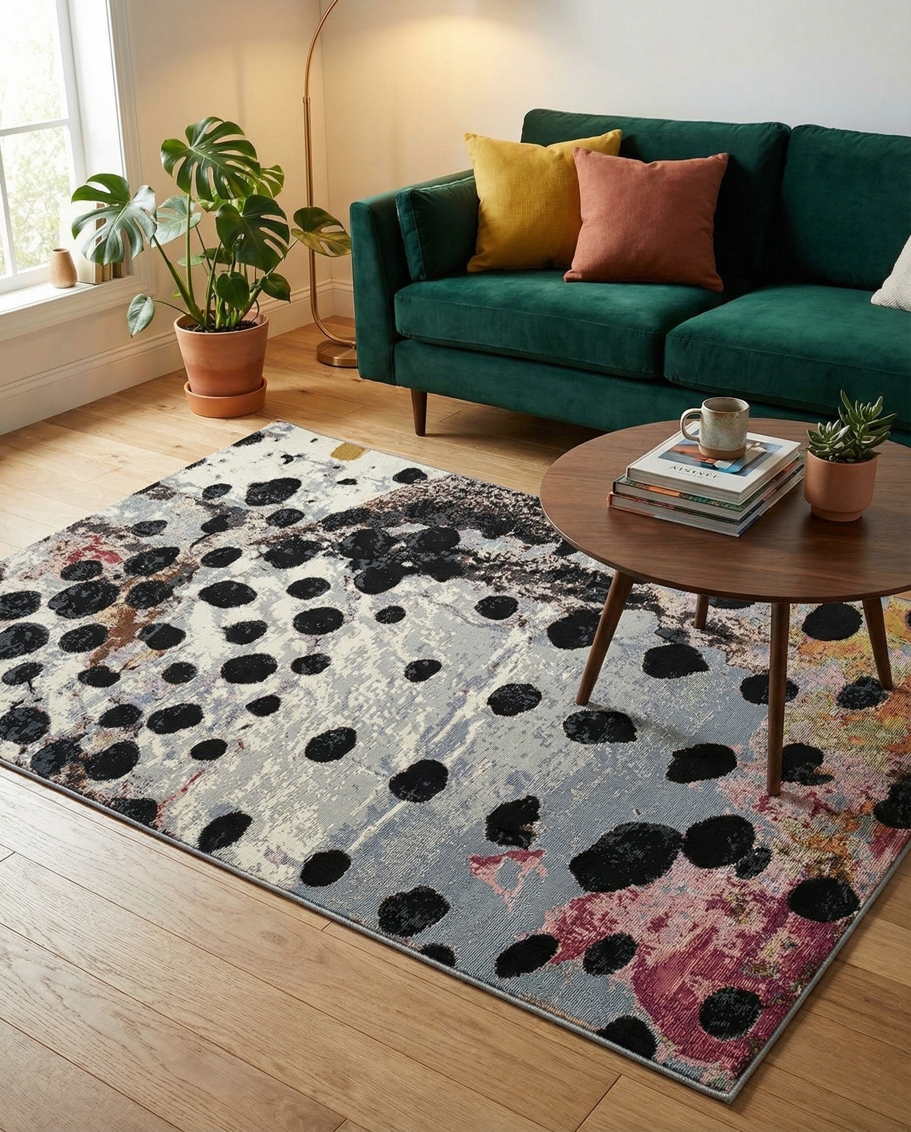 4' x 6' Easy-Clean Modern Indoor / Outdoor Rug