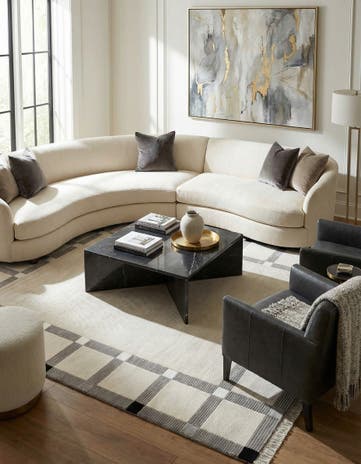 5' 8 x 7' 10 Hand Knotted Darya Wool Rug