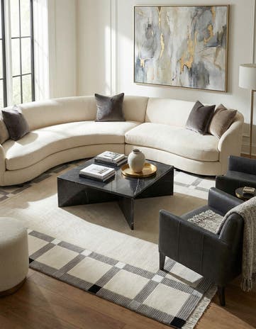 5' 8 x 7' 10 Hand Knotted Darya Wool Rug