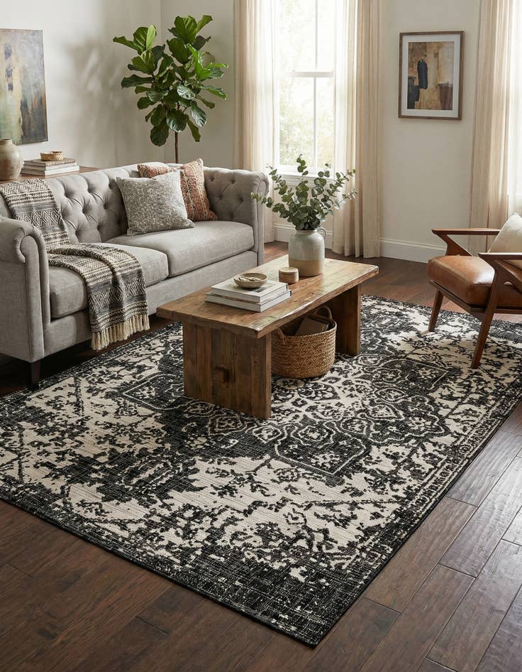 Detail image of 6' x 9' Easy-Clean Jill Zarin Dubai Indoor / Outdoor Rug