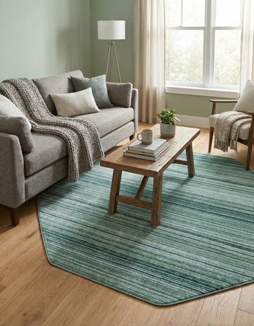 7' 3 x 7' 3 Gemstone Octagon Rug