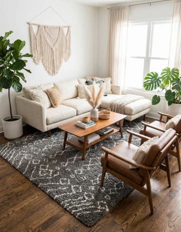 9' x 12' 2 Moroccan Shag Rug