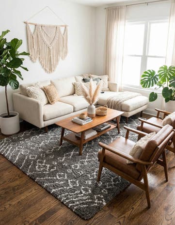 9' x 12' 2 Moroccan Shag Rug