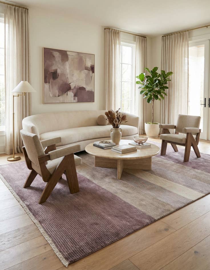 Detail image of 8' 1 x 11' 8  Hand Knotted Darya Wool Rug