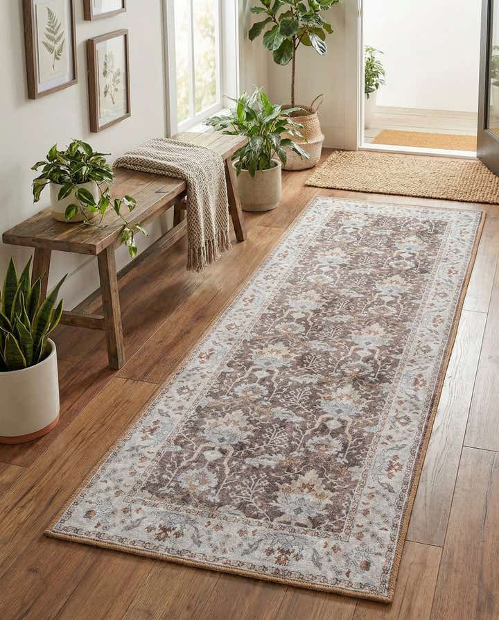 2' x 6' 1 Washable Timeless Runner Rug