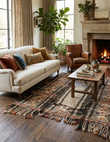 5' 3 x 5' 7 Kilim Square Rug