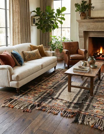 5' 3 x 5' 7 Kilim Square Rug